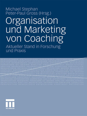 cover image of Organisation und Marketing von Coaching